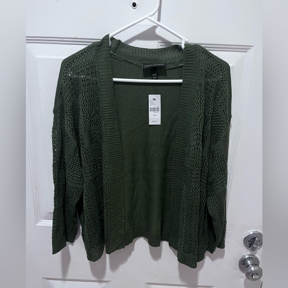 Lane Bryant open front sweater